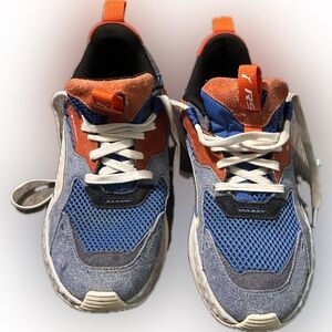 Puma Blue and Orange Athletic Shoes